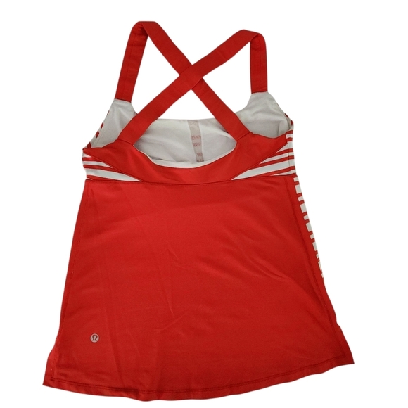 LULULEMON Track And Train Tank Twin Stripe Love Red / Love Red - Picture 3 of 11